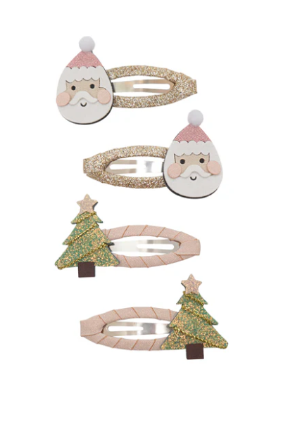 Santa & Christmas Tree Clips