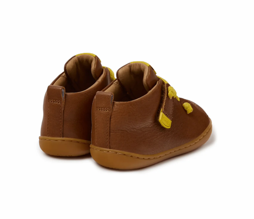 Peu Cami First Walkers - Brown/Yellow