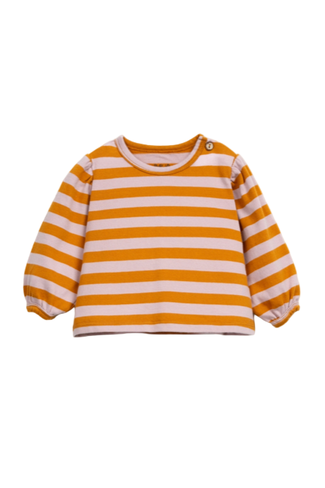 Striped Jersey LS Top