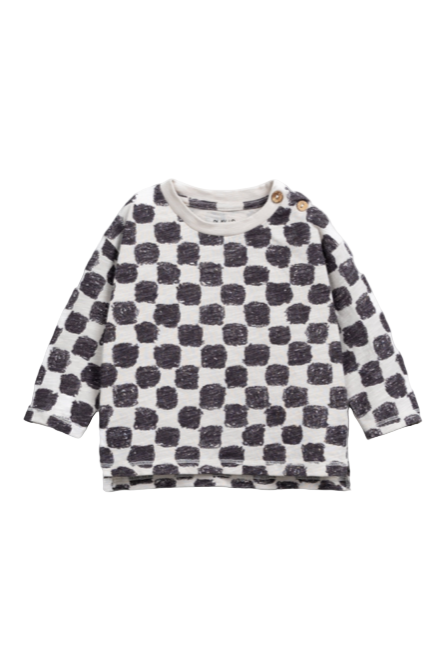 Checkered LS Tee