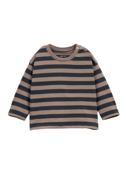 Striped Jersey LS Tee