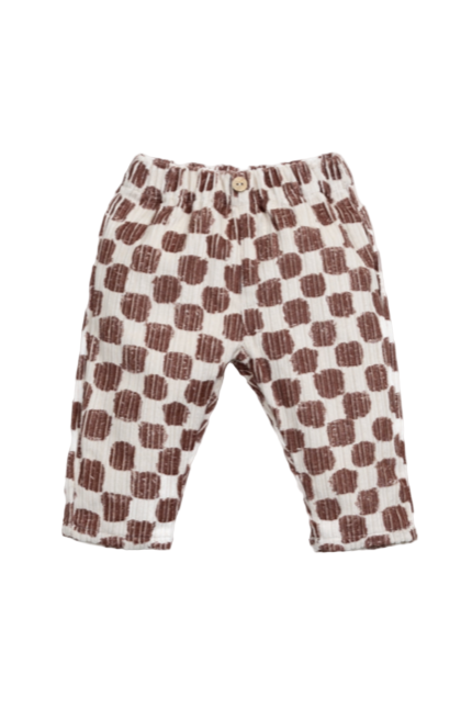 Printed Corduroy Trousers
