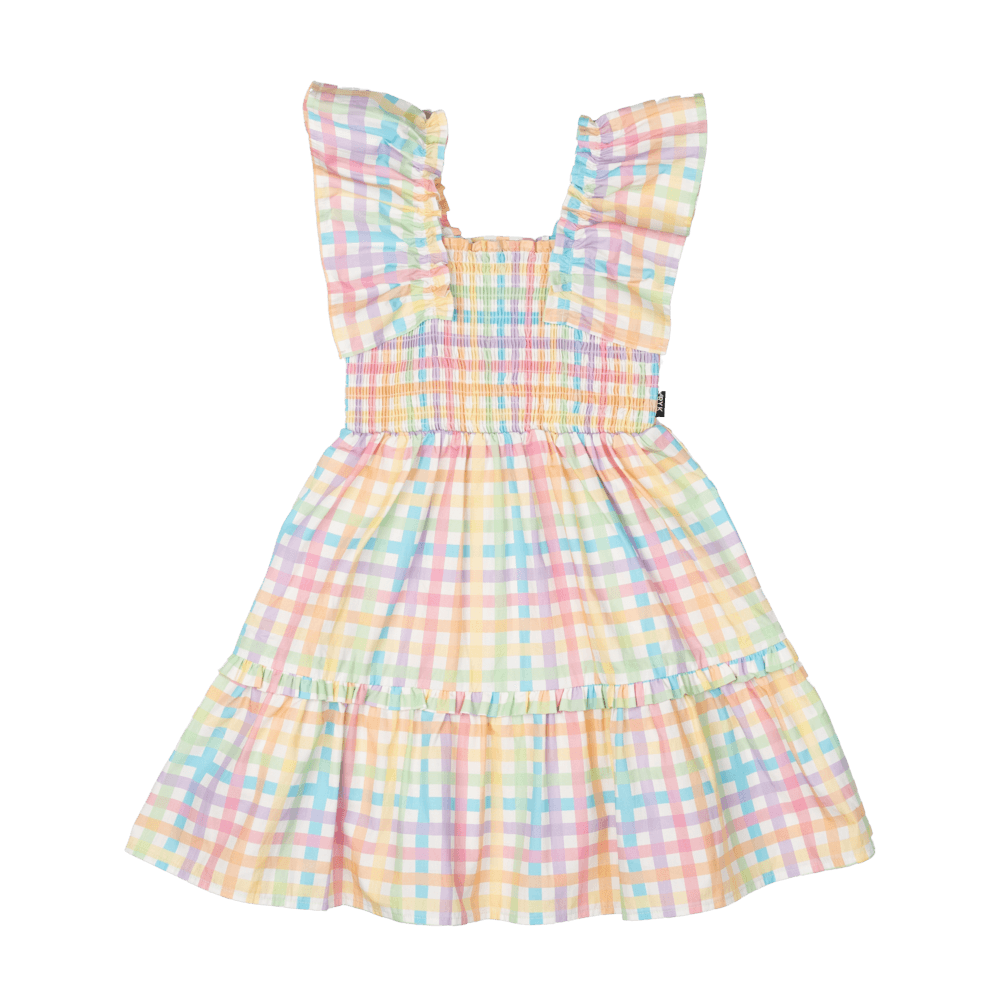 RYB Rainbow Plaid Dress