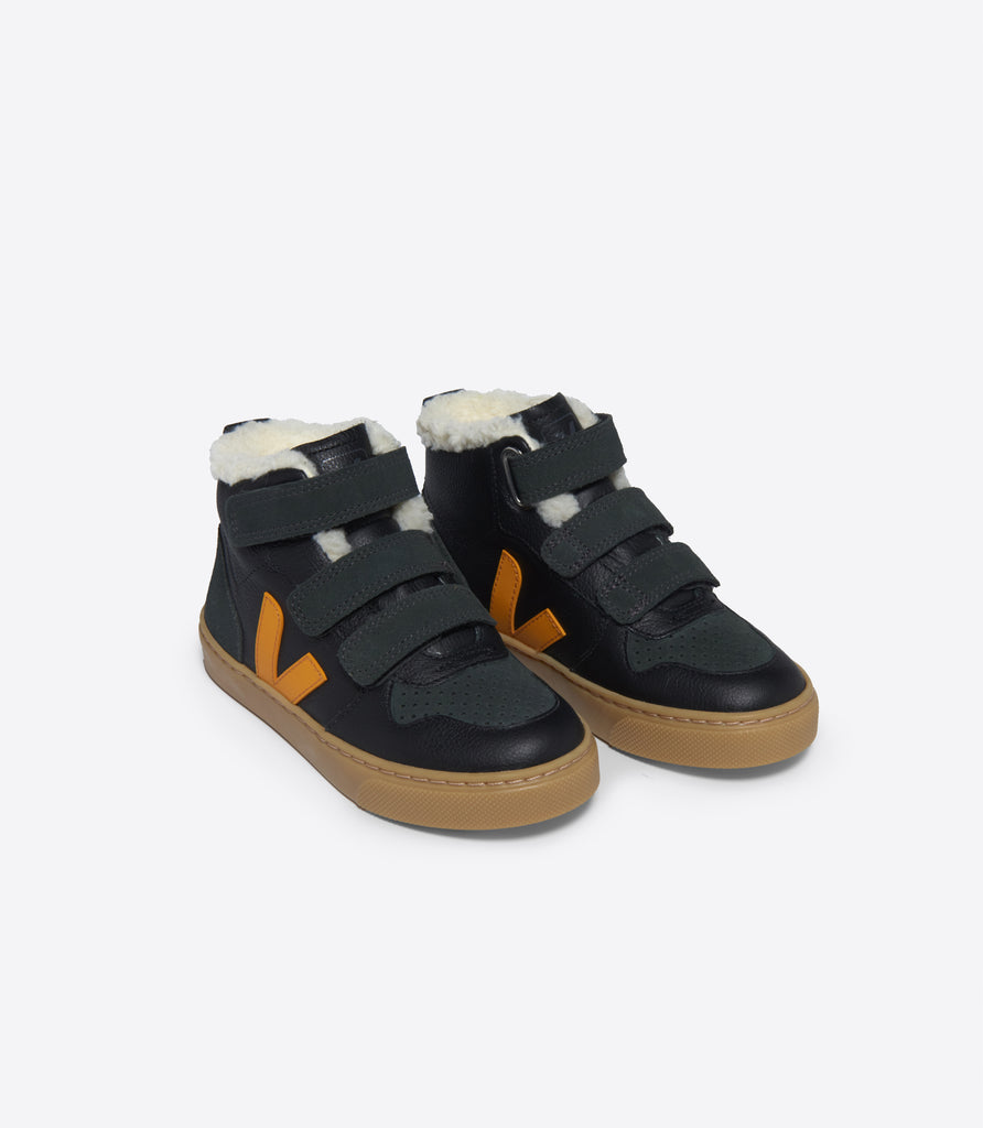 Veja V-10 Mid - Black_Ouro_Grafite