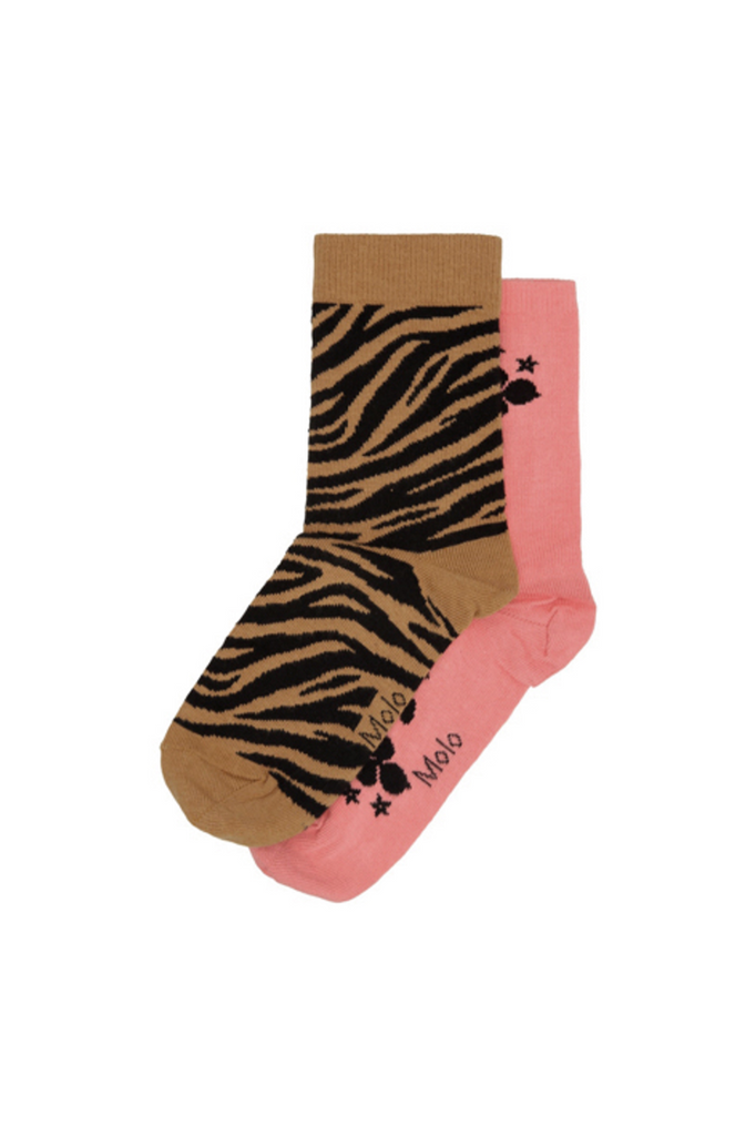 Molo Flamingo Plum Nomi 2pk Socks