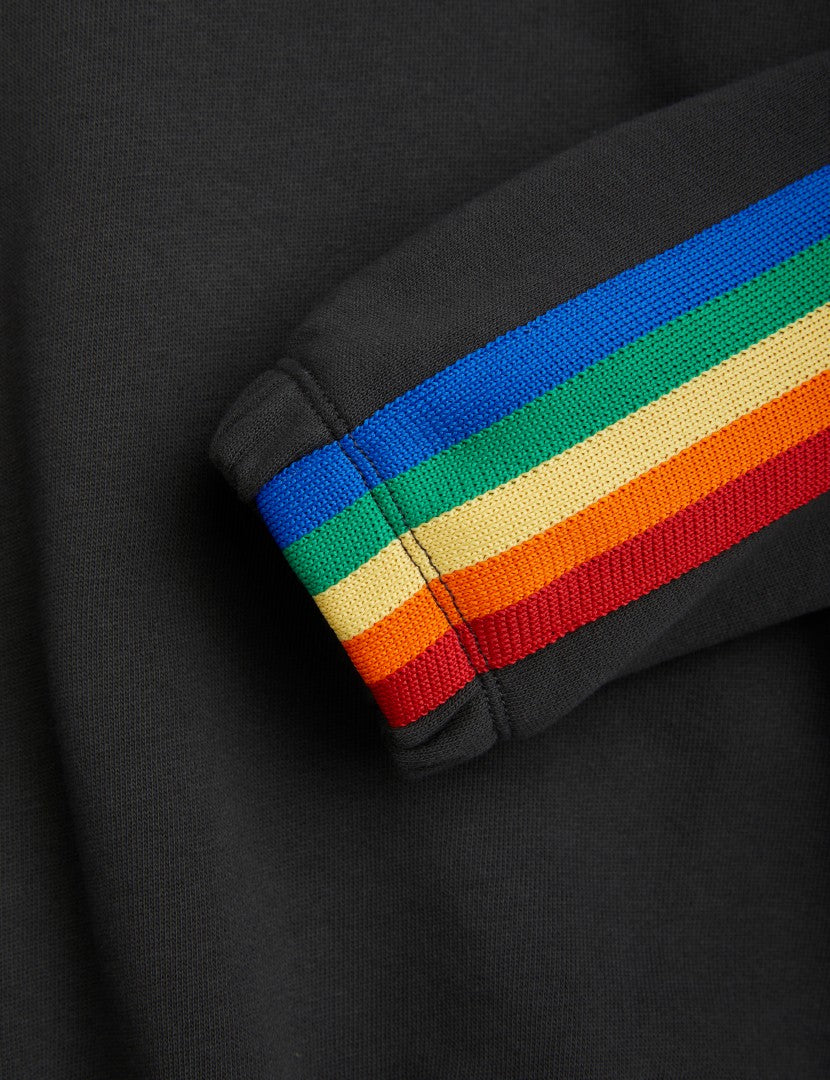 Grey sweatshirt discount with rainbow stripes