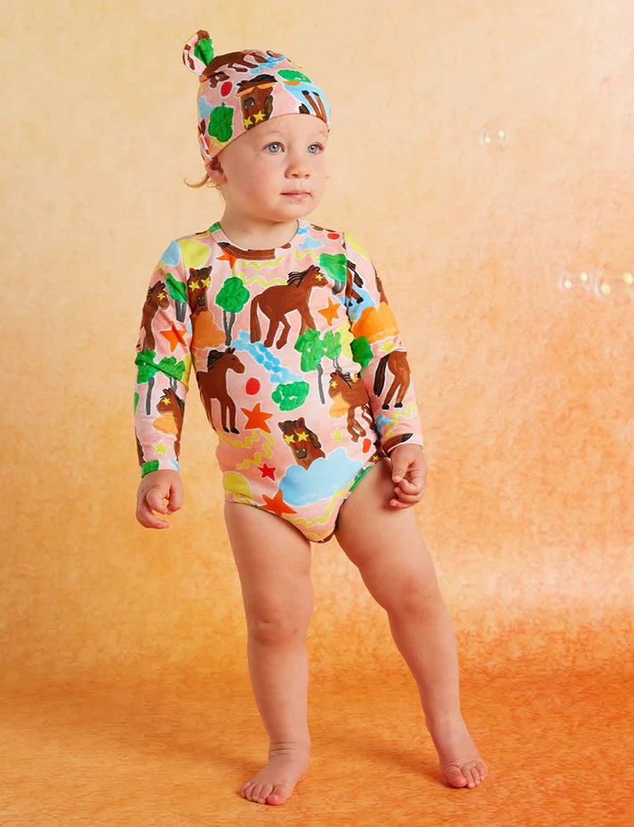 Giddy Up LS Onesie