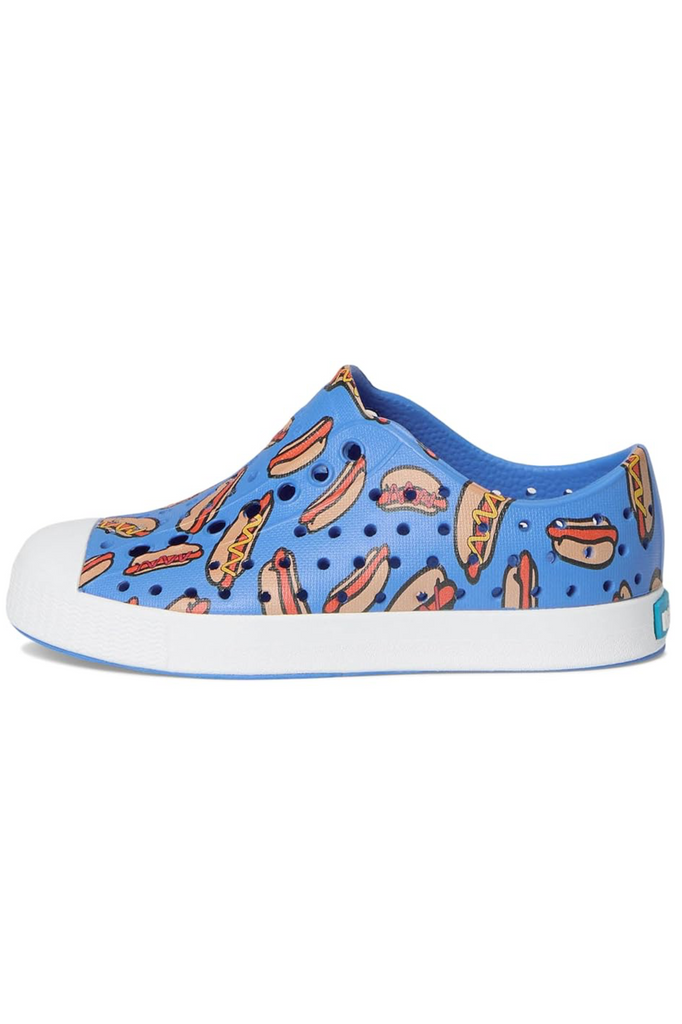 Jefferson Print - blue/hot dogs