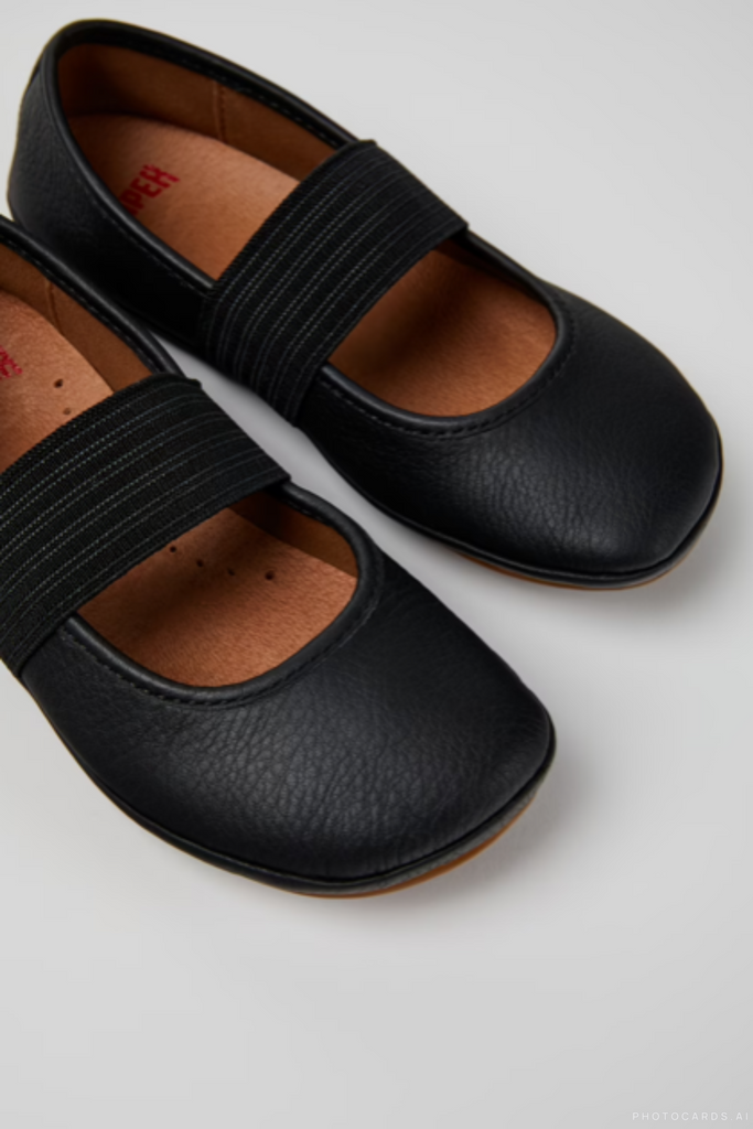 Black Right Ballet Flats