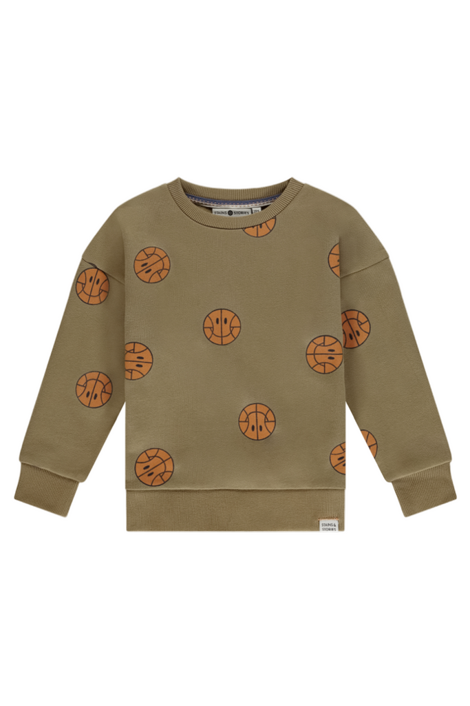 Smiley Basketball Sweatshirt