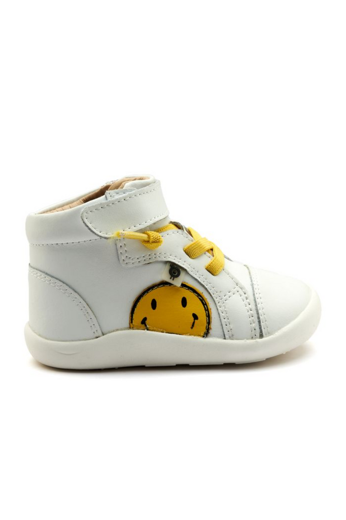 Smiley Ground - Snow/Fluro Yellow