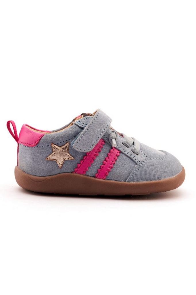 WOS Ground - Dusty Blue Suede/Rosy