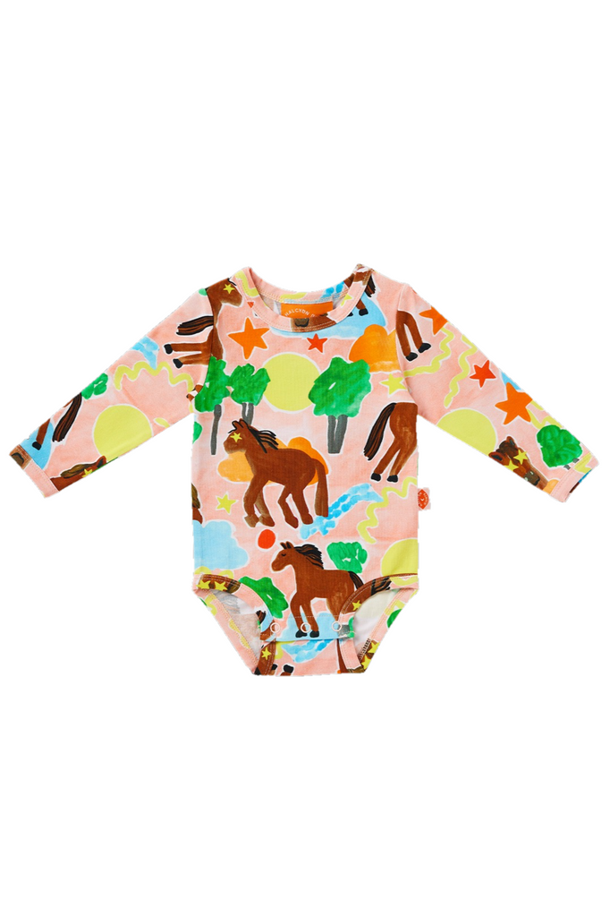 Giddy Up LS Onesie