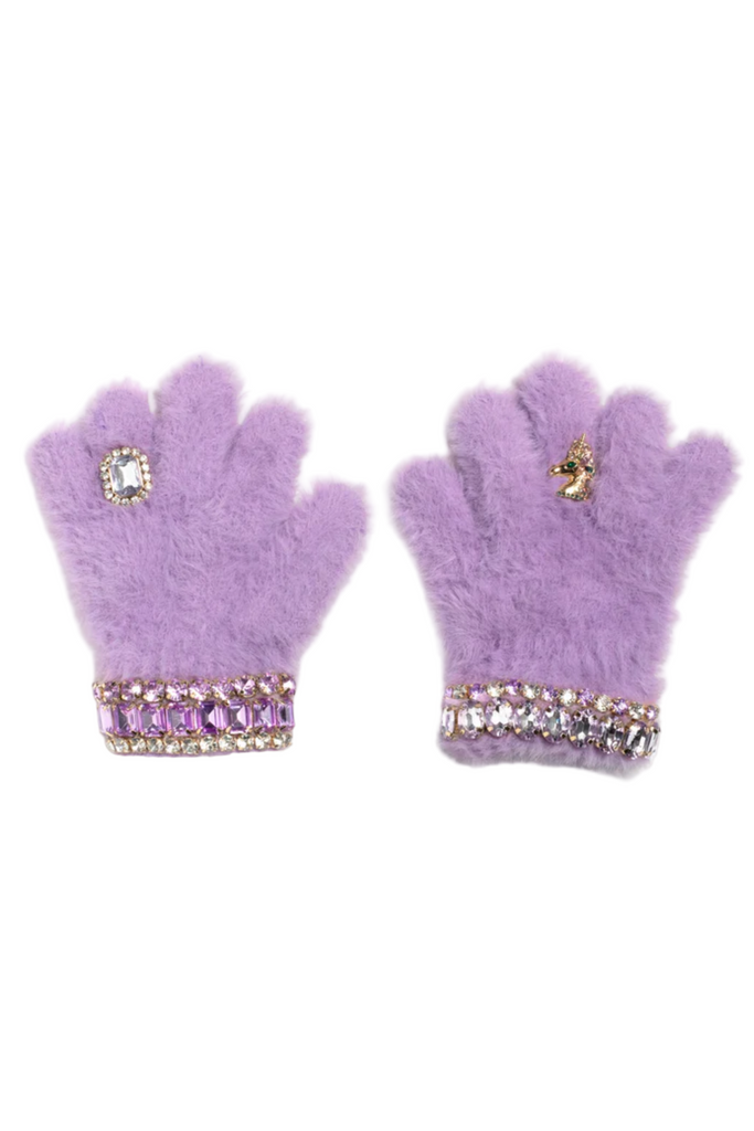 Lavender Dreams Jeweled Gloves