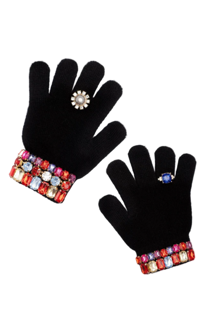 Ice Skating Jeweled Gloves