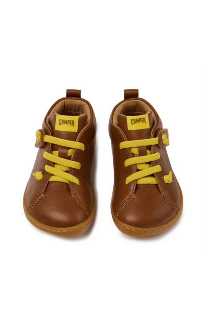 Peu Cami First Walkers - Brown/Yellow