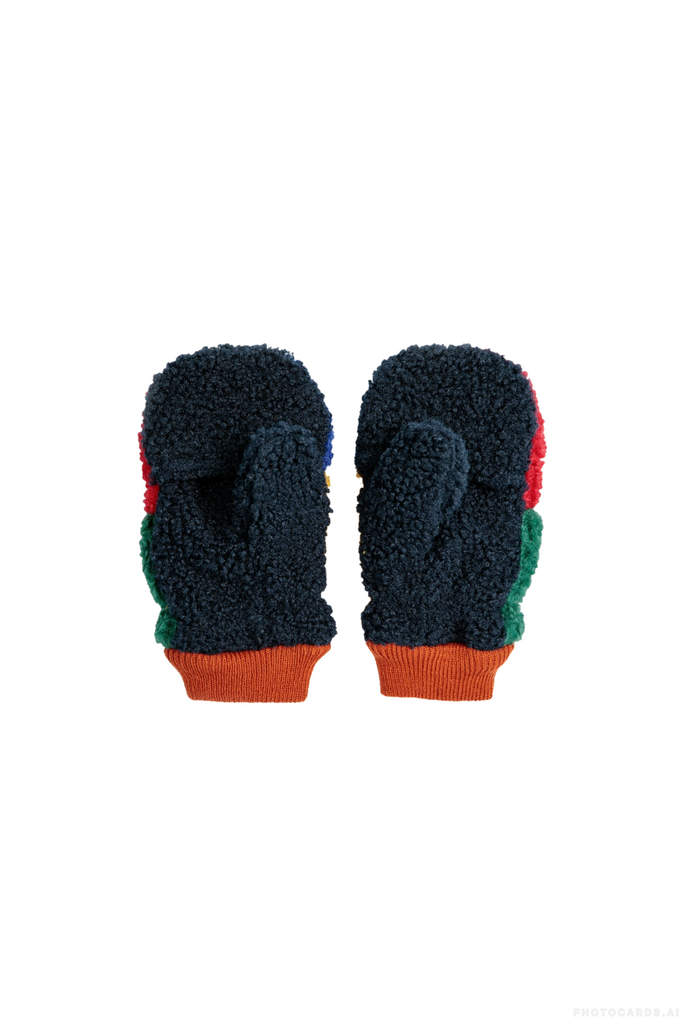 BC Color Block Sheepskin Mittons