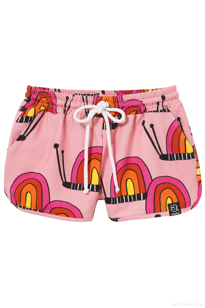 KK Pink Snails 80's Shorts