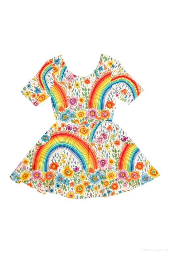 RYB Rainbows & Flowers Mabel Dress