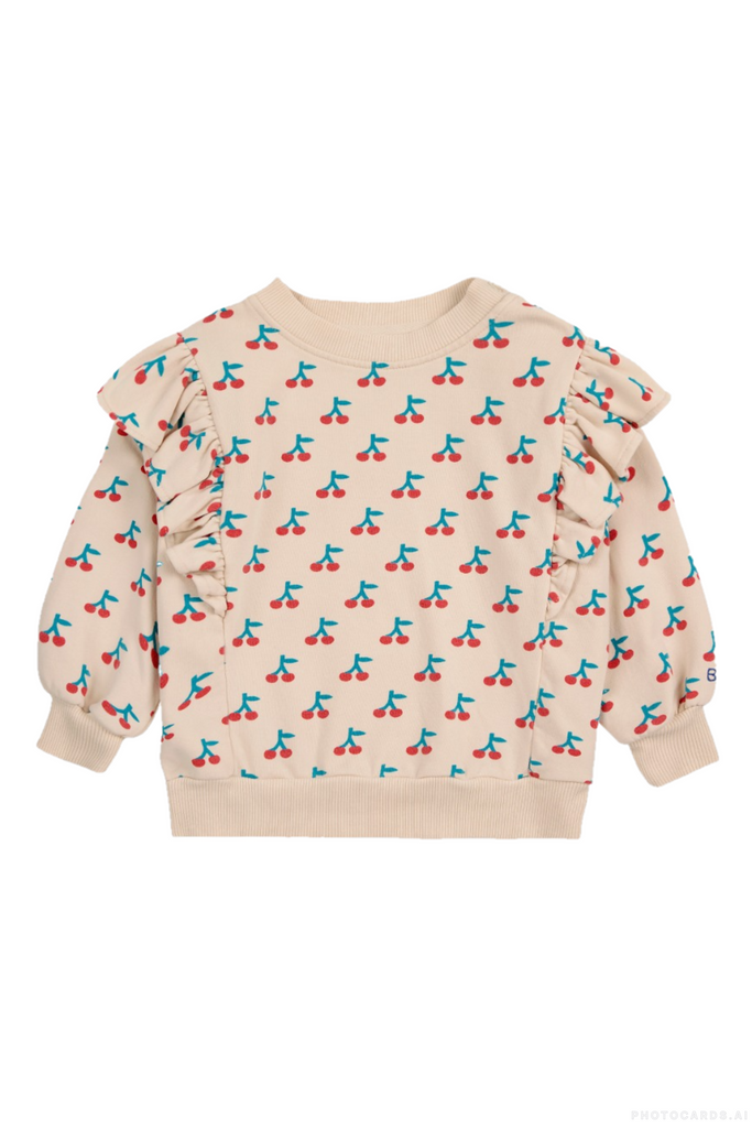 BC Baby Cherry Ruffle Sweatshirt