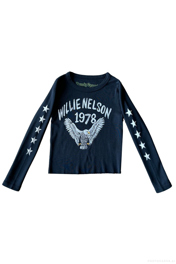 RS Willie Nelson Egles LS Rib Tee