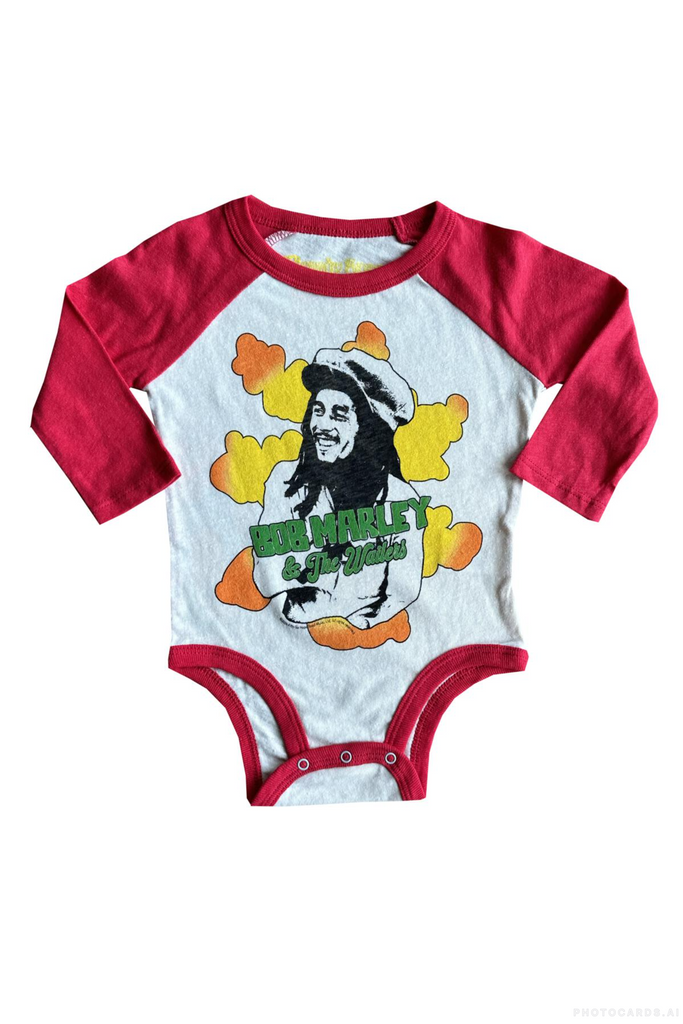 RS Bob Marley Clouds LS Raglan Onesie