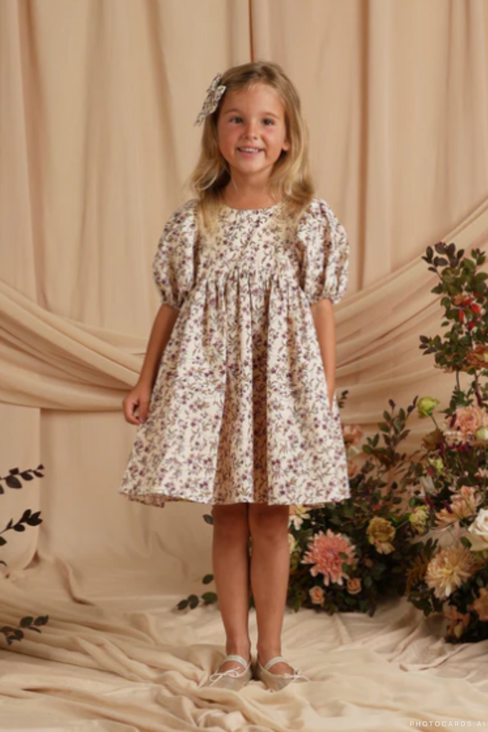 NL Luna Dress - Fig Floral