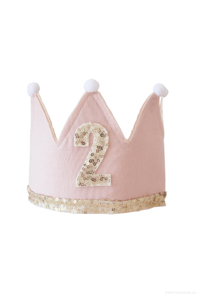 Alimrose 2nd Birthday Crown - Pink