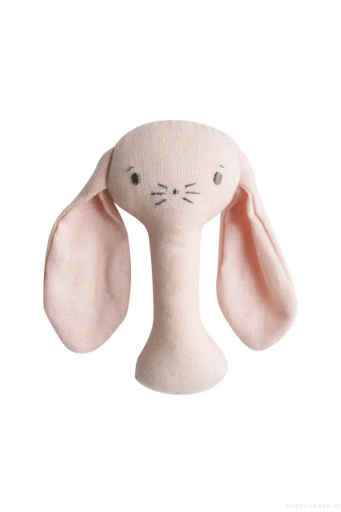 Bobby Bunny Stick Rattle Pink