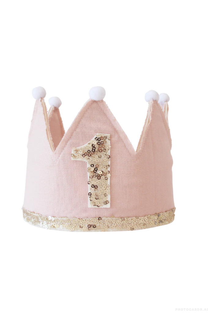 Alimrose 1st Birthday Crown - Pink