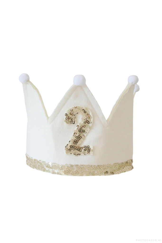 Alimrose 2nd Birthday Crown - Ivory