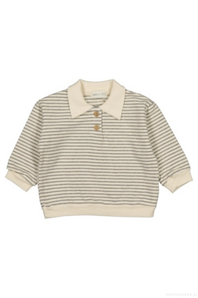 BB Striped Polo Sweatshirt