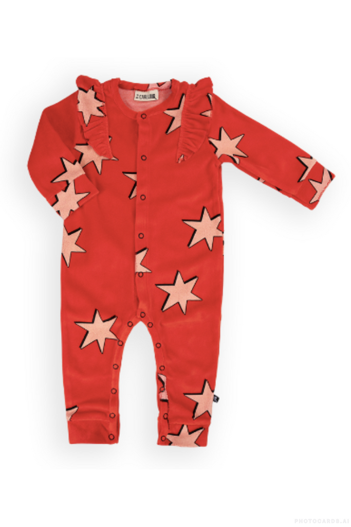 CQ Stars Velvet Baby Jumpsuit