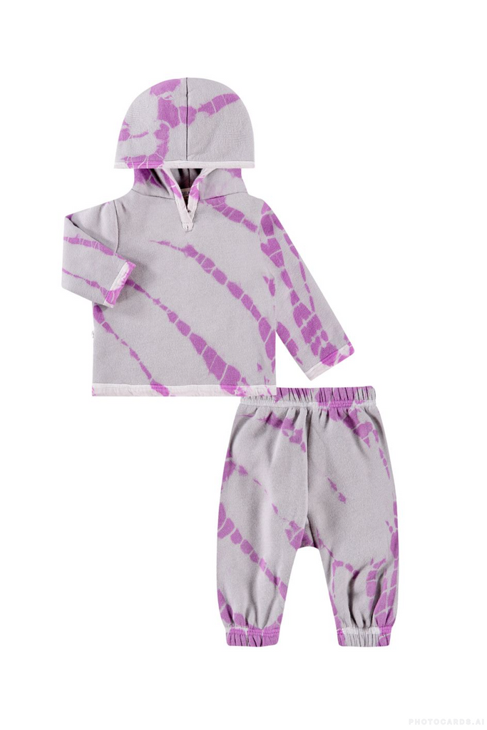 PL Eco-Fleece Tie Dye Hoodie Set