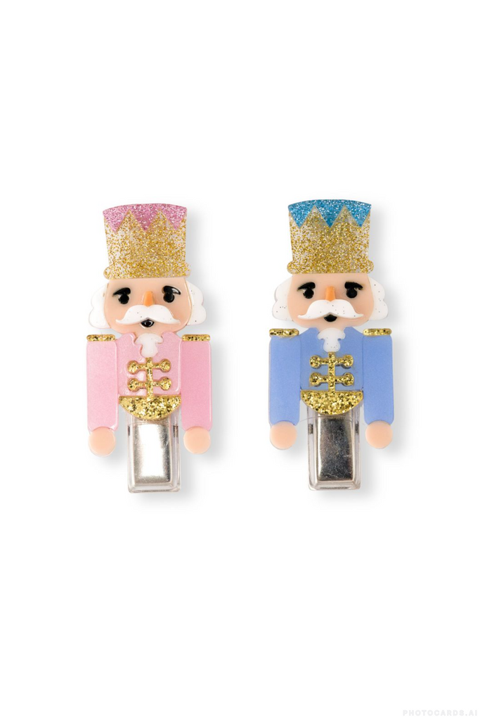 L & R Nutcrackers Hair Clips