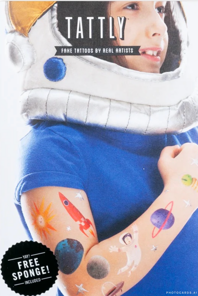 Tattly Space Explorer Tattoo Set