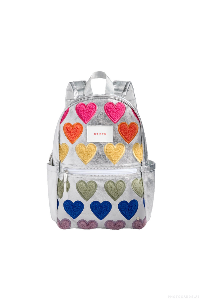 State Kane Mini Backpack - Fuzzy Hearts