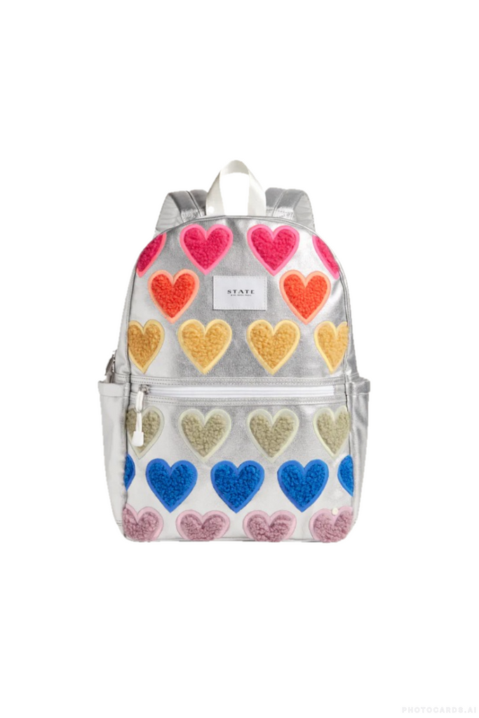 State Kane Travel Backpack - Fuzzy Hearts