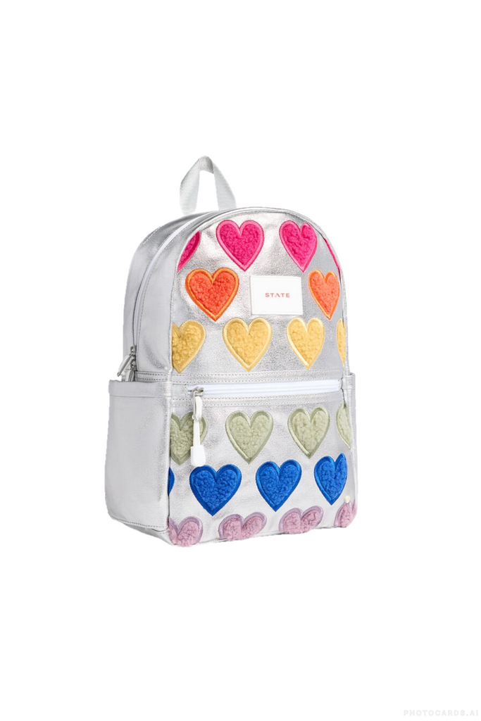 State Kane Mini Backpack - Fuzzy Hearts