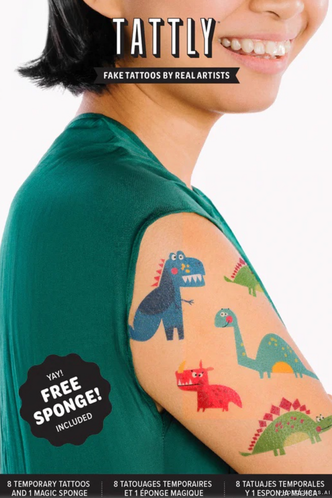 Tattly Dino Friends Tattoo Set