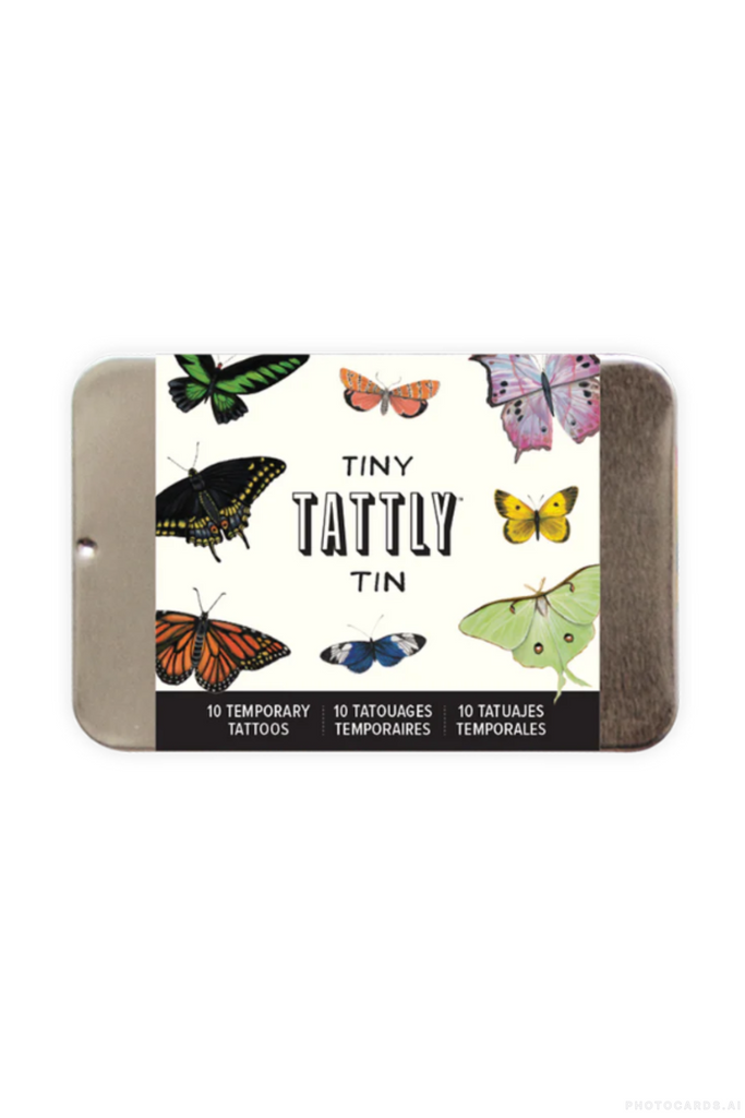 Tattly Butterfly Tattoo Tiny Tin