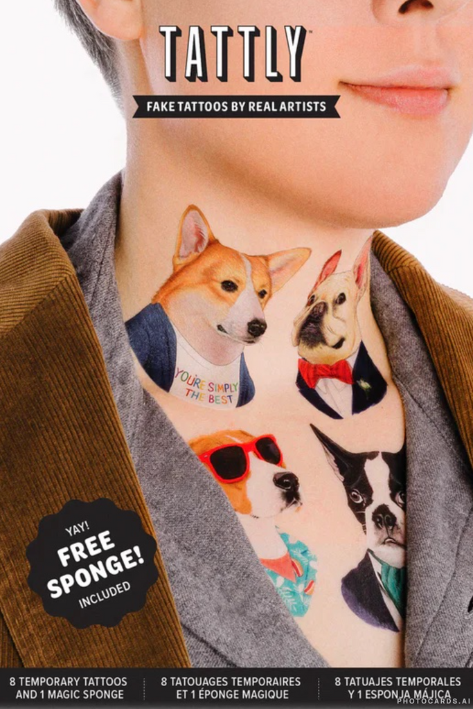 Tattly Dog Pack Tattoo Set