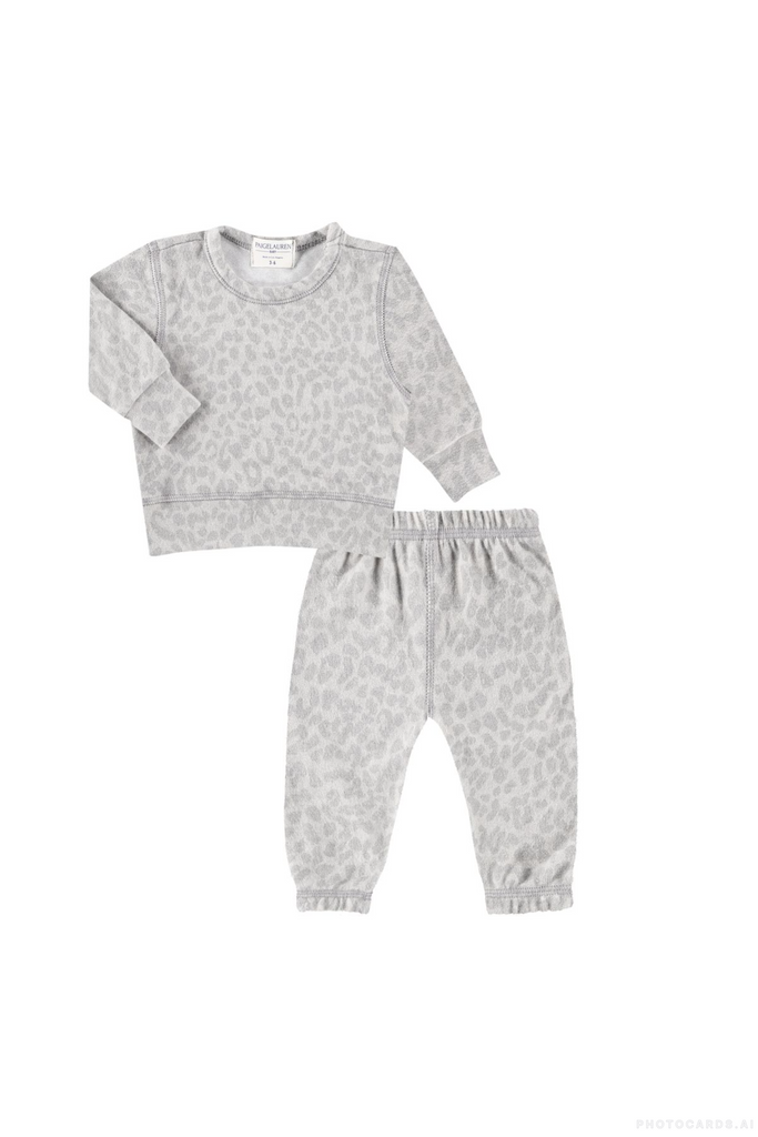 PL Eco-Animal Hacci Loungewear Set