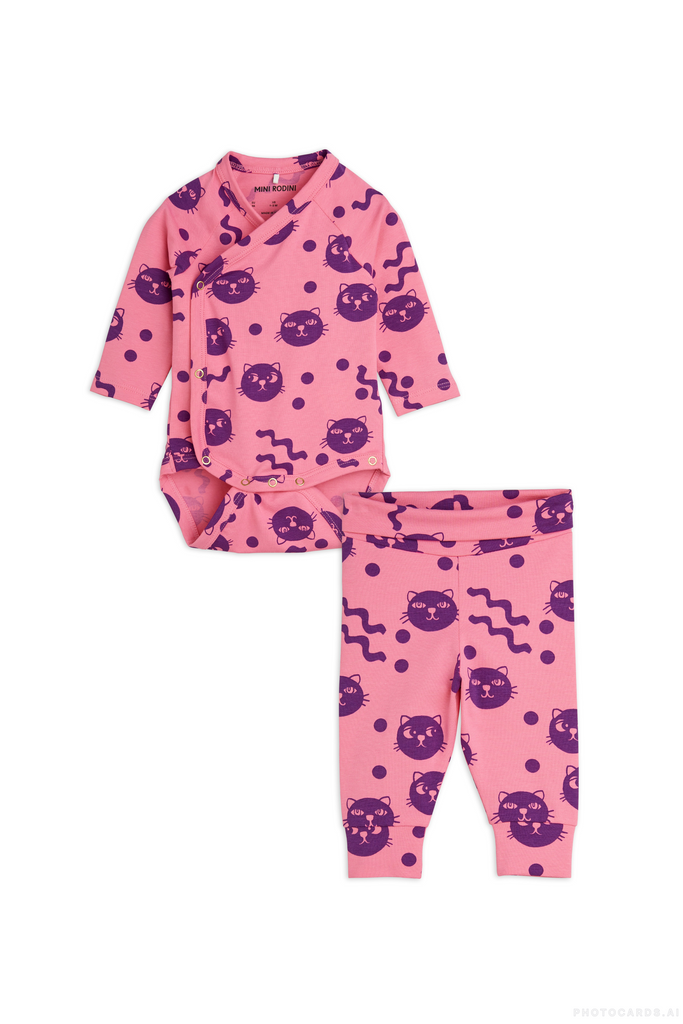 MR Squiggly Cats NB Baby Set