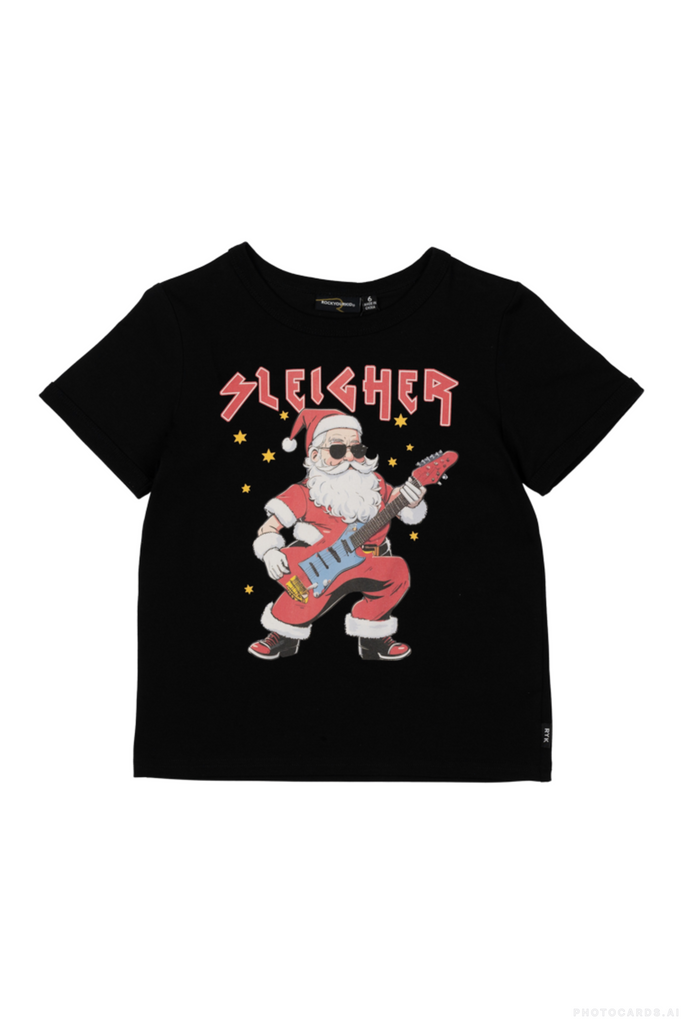 RYB Santa Sleigher Ringer Tee