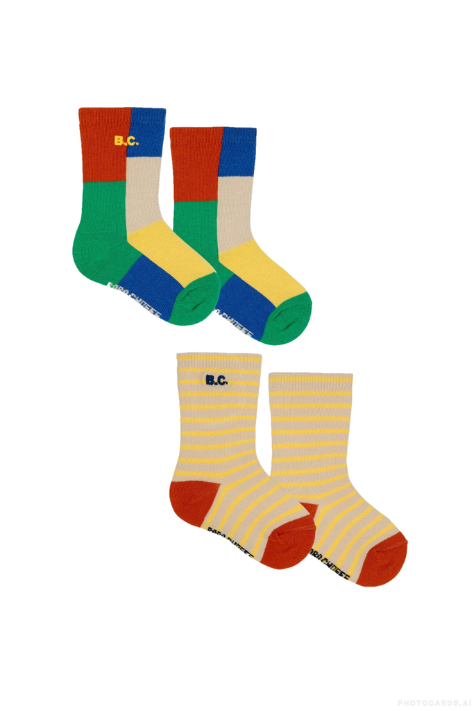 BC Baby Color Block Socks 2 pack