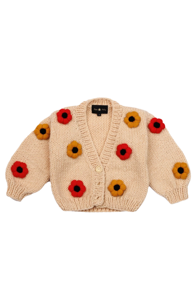 Flower Knitted Cardigan