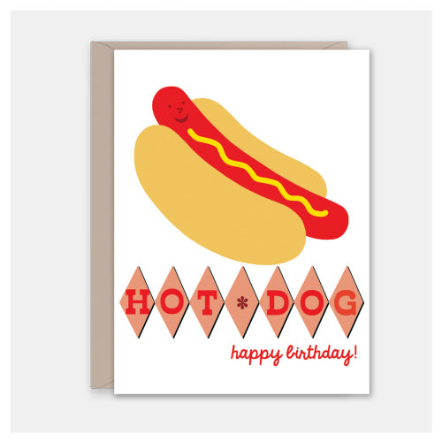 Happy Hot Dog Bday Card