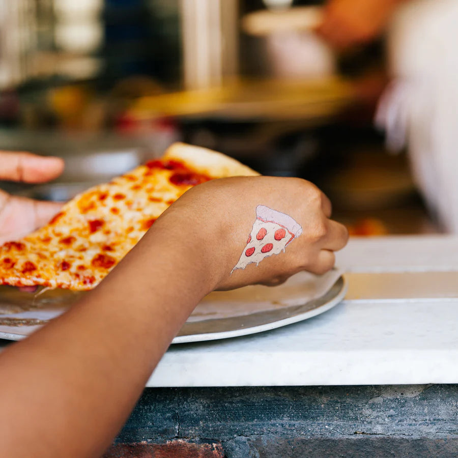 Tattly Pizza Slice Tattoo Pair