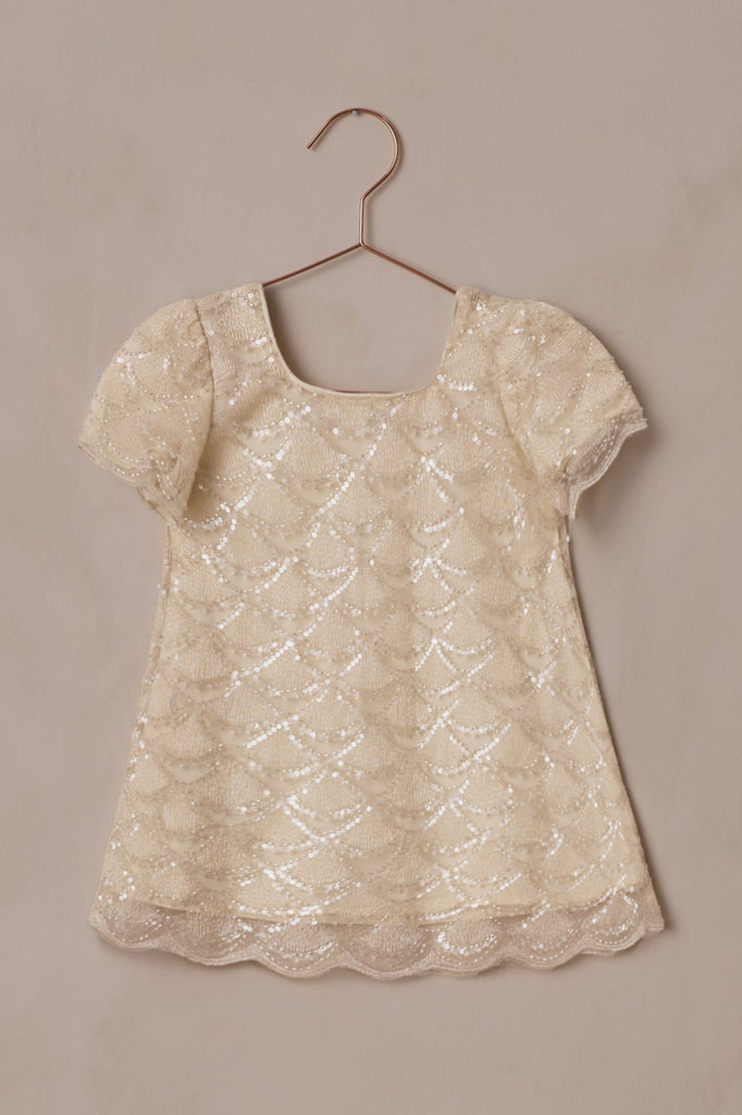 Daisy Dress - Silver Metallic